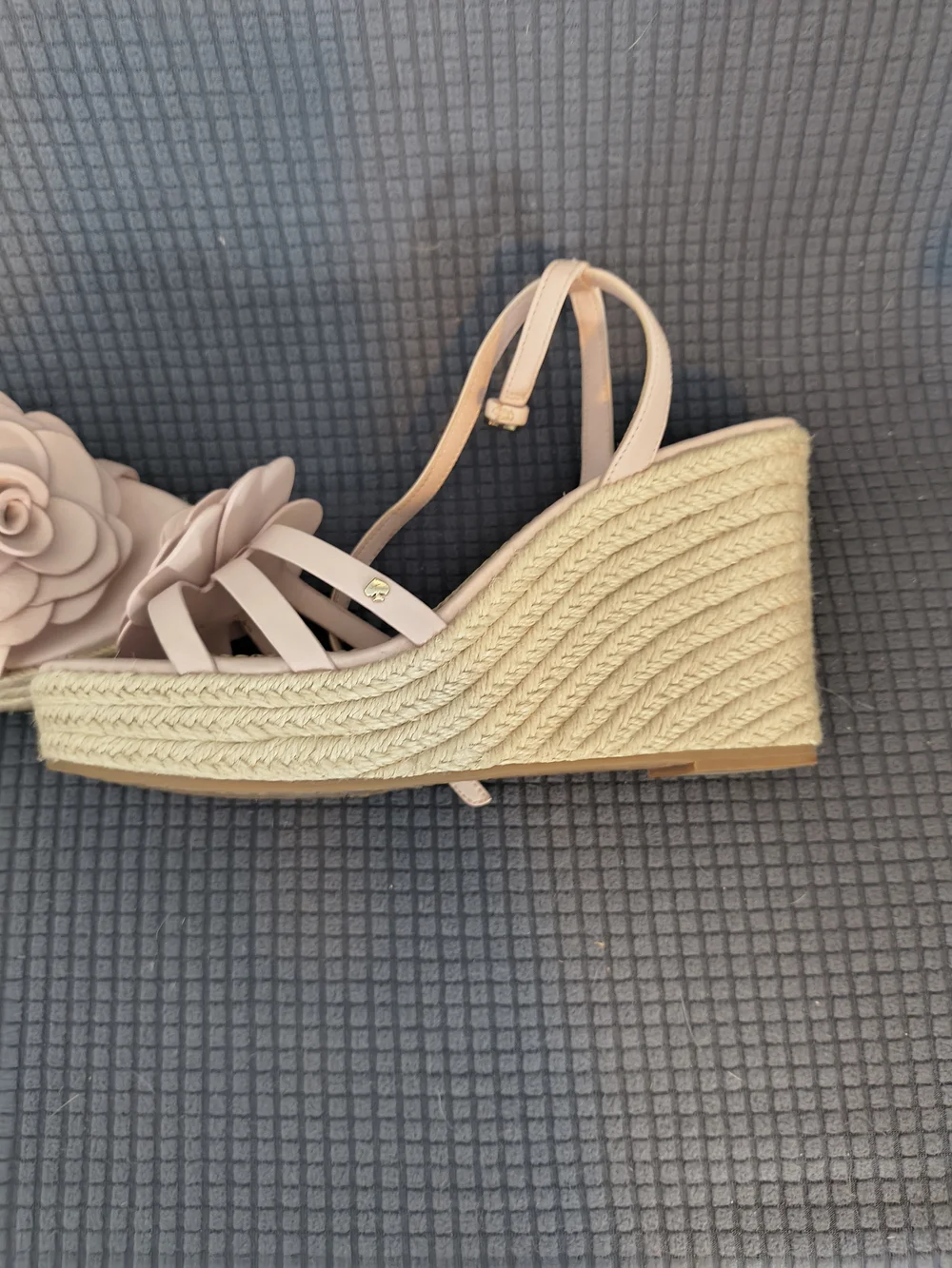 Kate Spade Pink Floral Espadrille Wedge Sandals